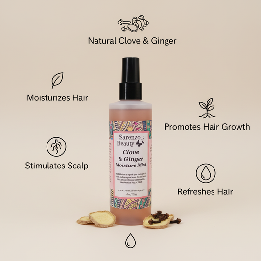 Clove & Ginger Moisture Mist with benefits - simplified