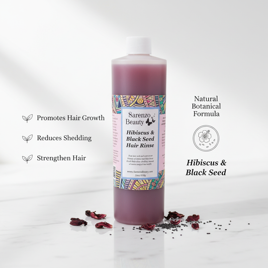 Hibiscus & Black Seed Hair Rinse with benefits