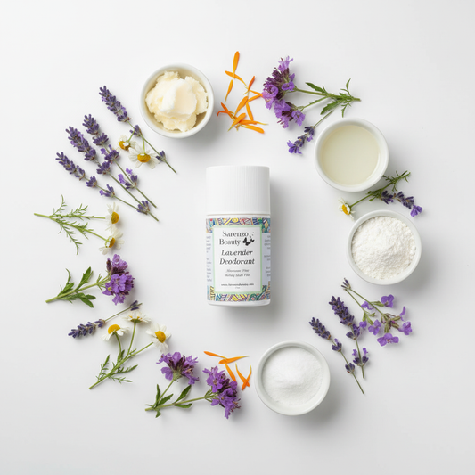 Lavender Circular Ingredients Layout