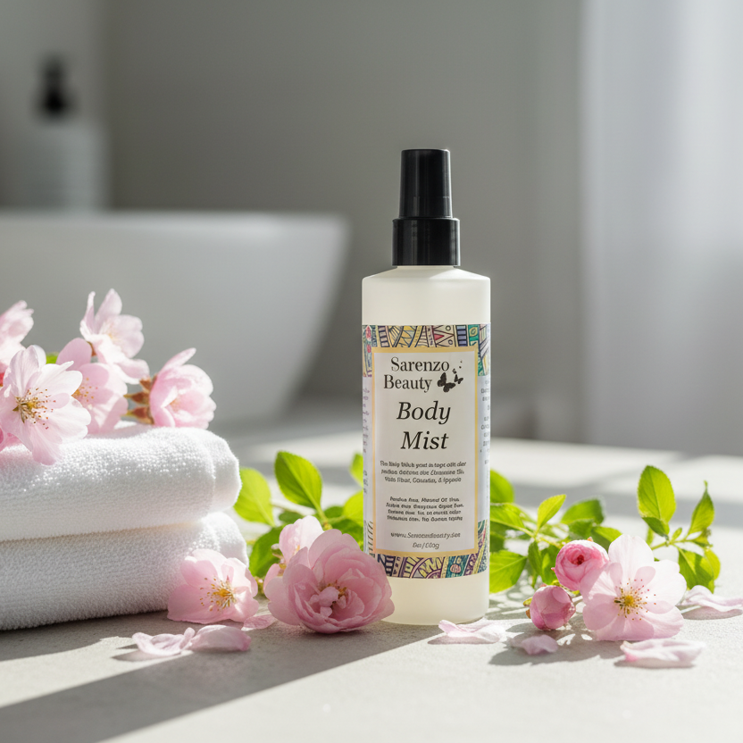 Minimalist concrete with spring flowers