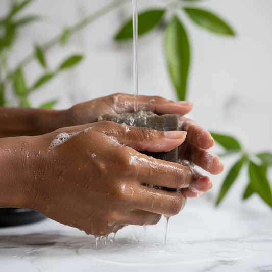 Neem Black Seed Soap Lathering