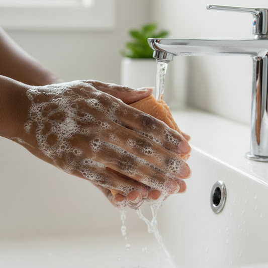 Soap at Sink - Clean Background