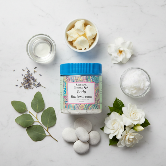 Unscented ingredients flat lay
