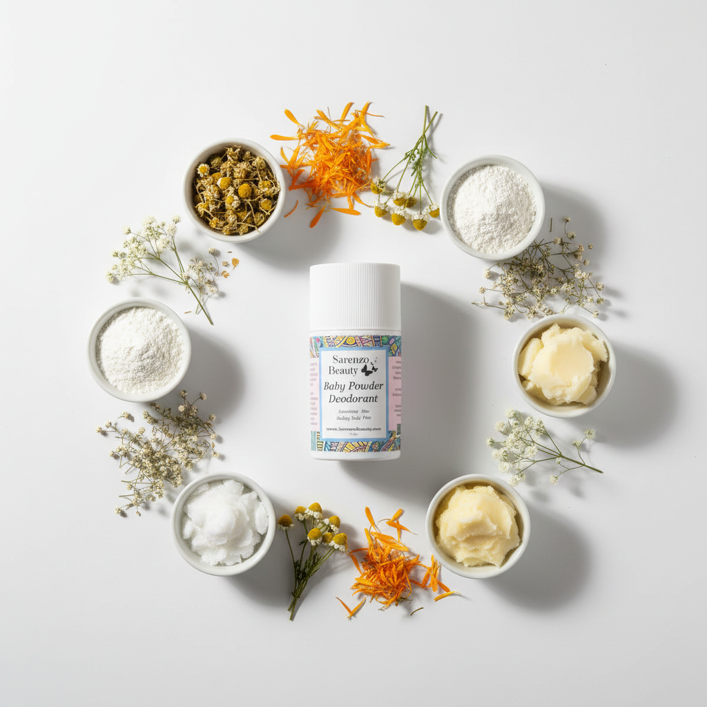 Baby Powder Circular Ingredients Layout
