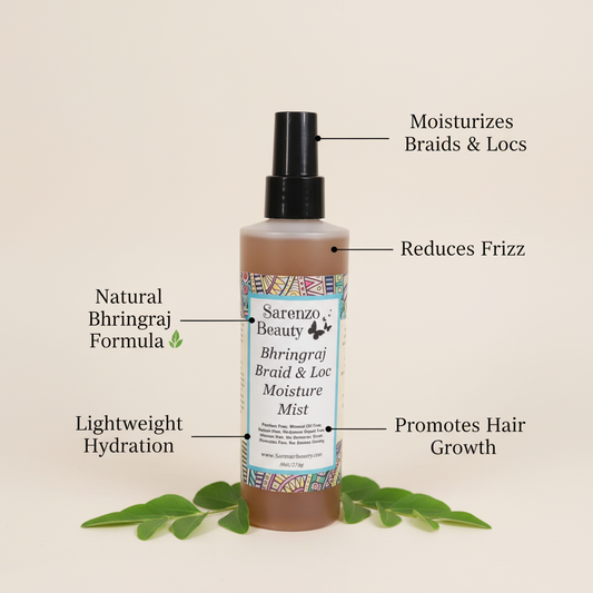 Bhringraj Moisture Mist with benefits - neutral background