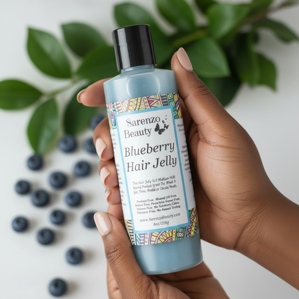 Blueberry Hair Jelly Hand Hold Square