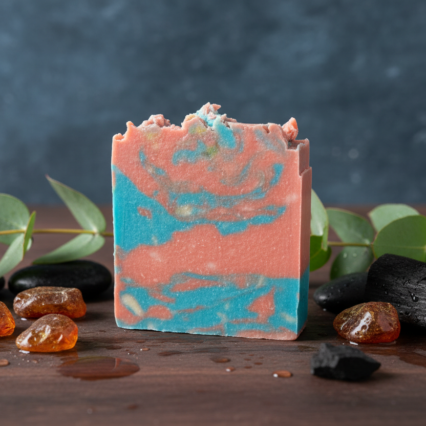 Dark wood with amber and eucalyptus