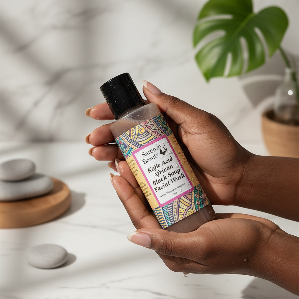 Hands holding bottle