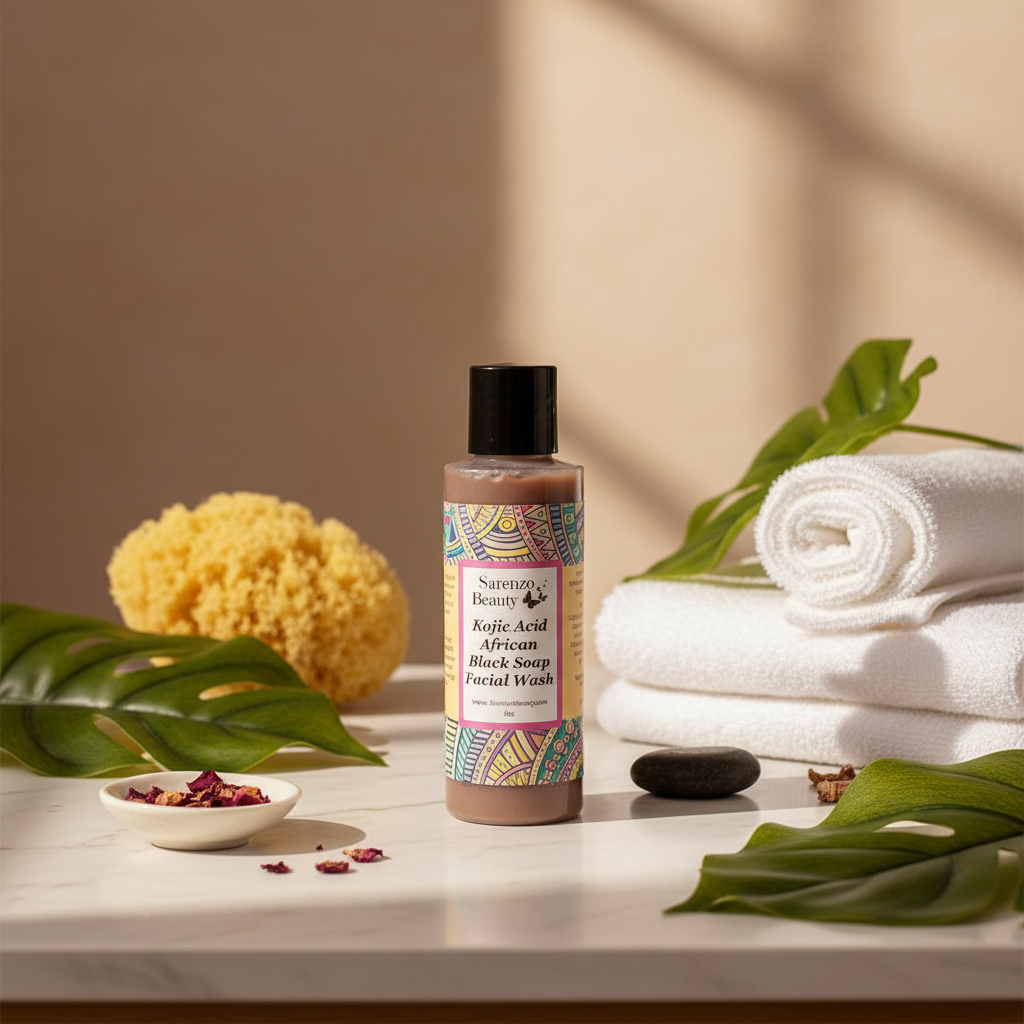 Marble surface with spa props