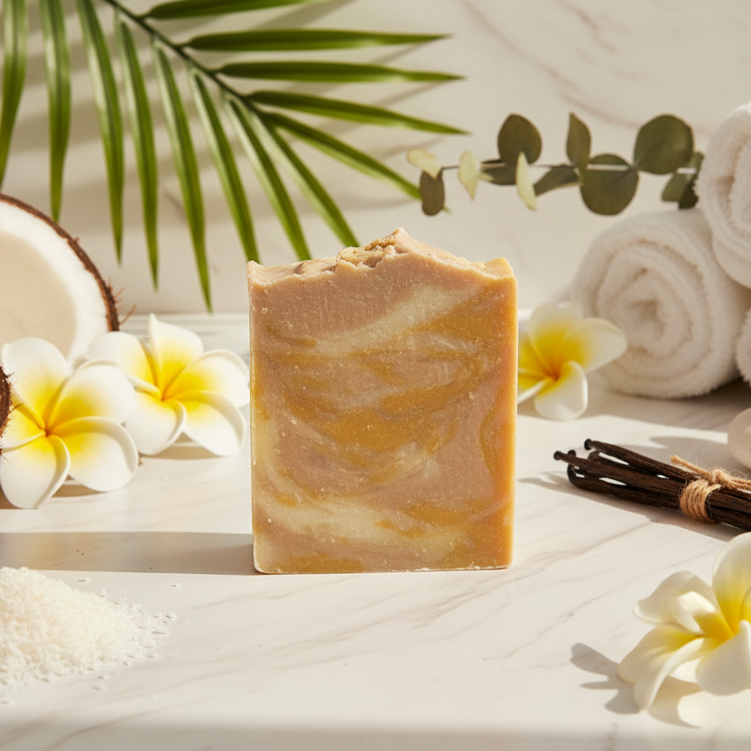 Marble with coconut and vanilla