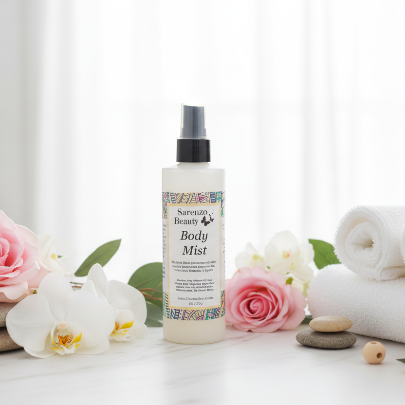 Marble with delicate flowers