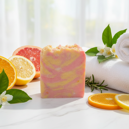 Marble with fresh citrus elements