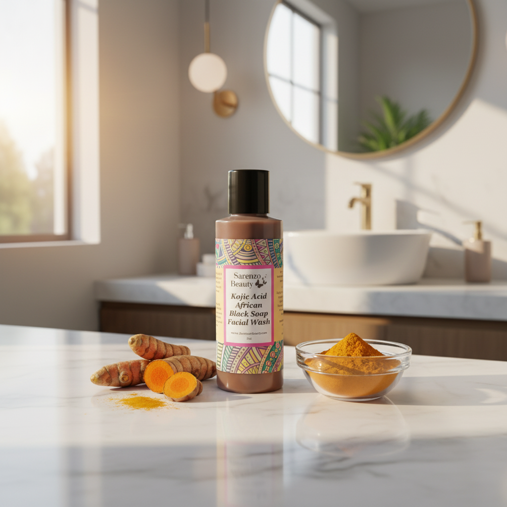 Modern bathroom with natural light