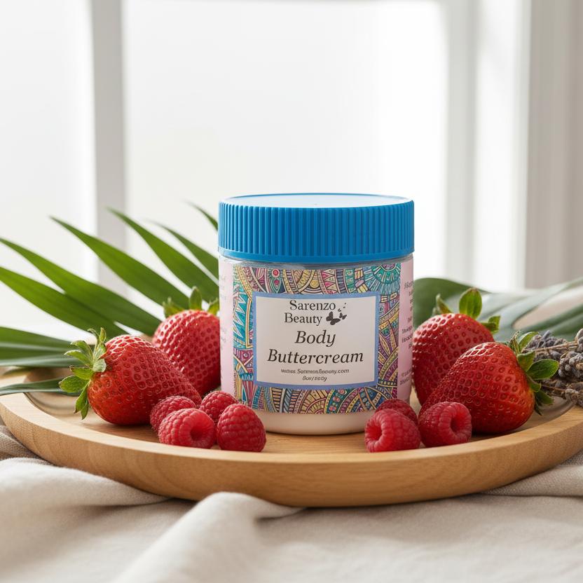 Natural wood with berries