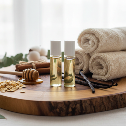 Natural wood with oats