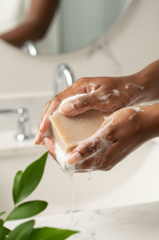 Oatmeal Milk Honey Soap In Use Story