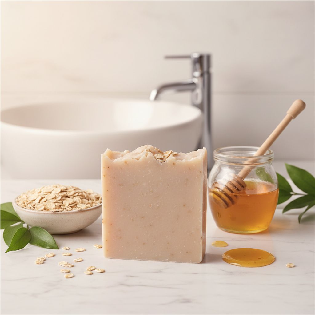 Oatmeal Milk Honey Soap Product