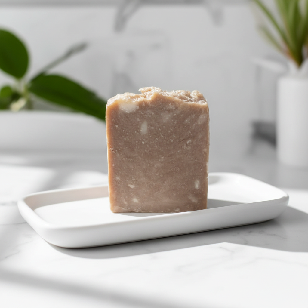 Pine Tar Soap on Dish
