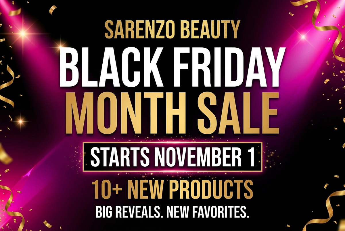 Sarenzo Beauty Black Friday Month Sale password-page banner