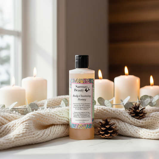 Winter cozy with knit blanket